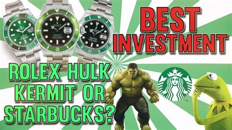 rolex starbucks replica|rolex kermit vs hulk starbucks.